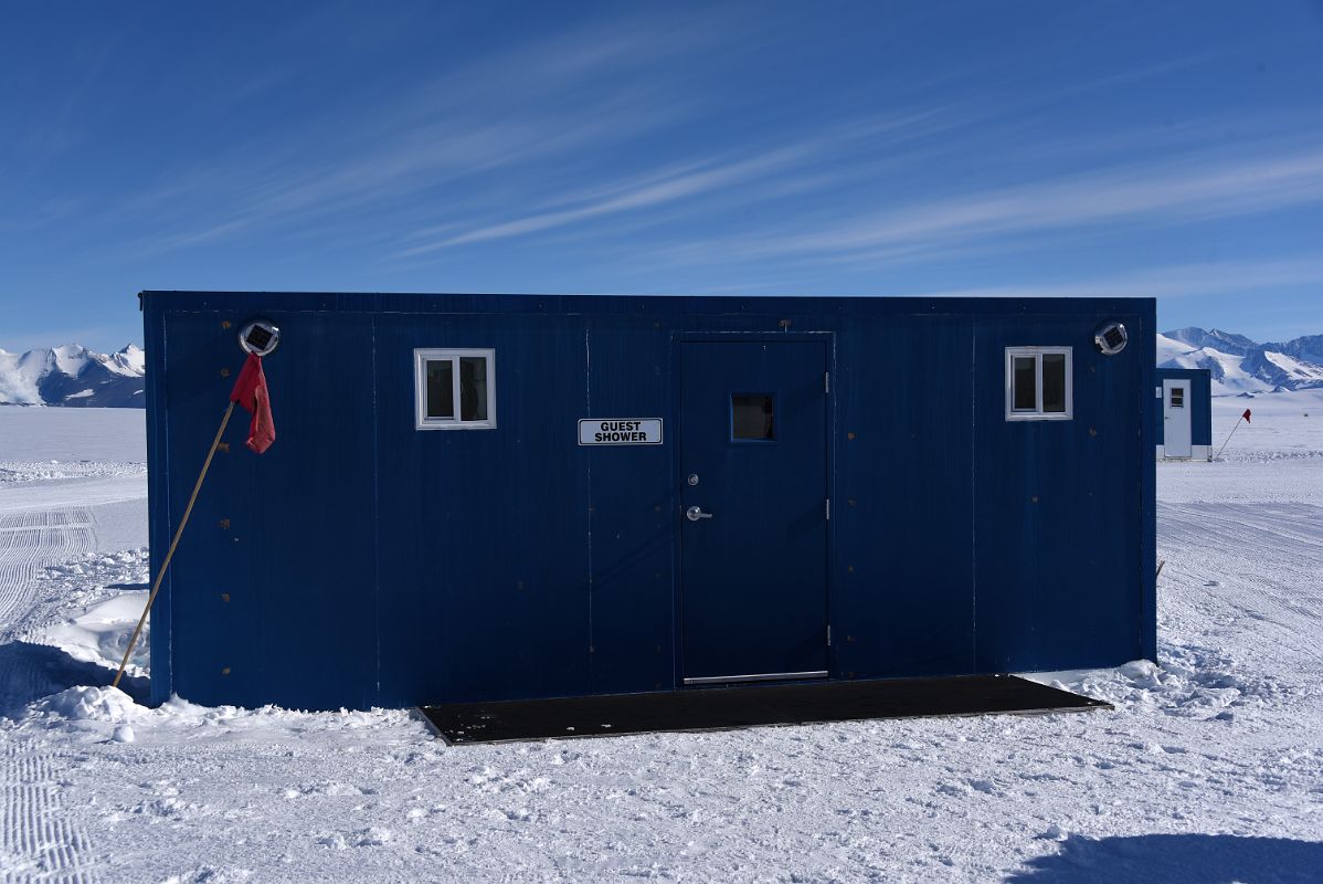 08A Communal Shower From The Outside At Union Glacier Camp Antarctica